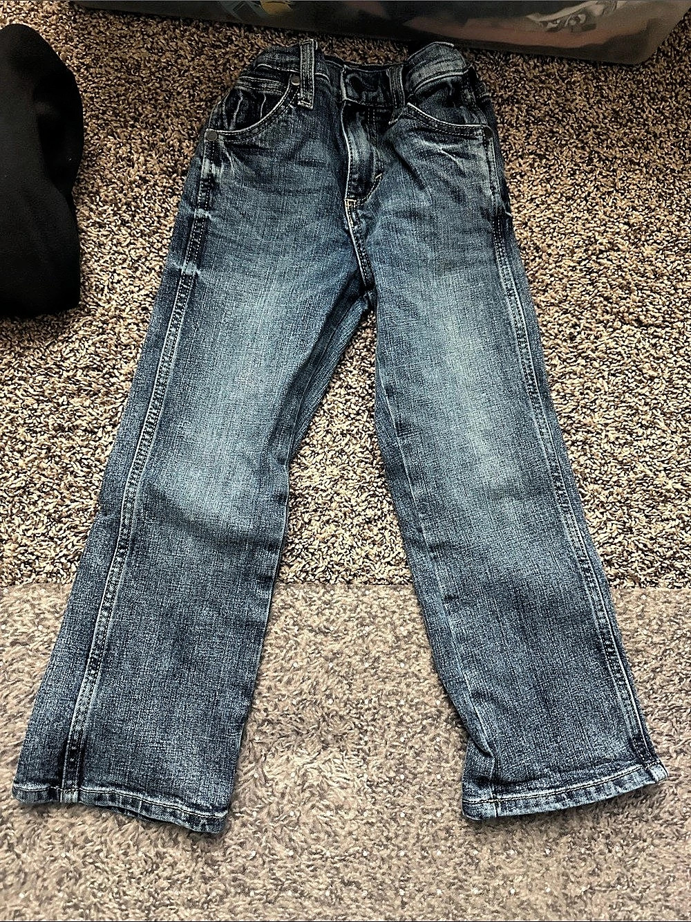 Boys Wrangler Retro Slim Boot Cut Jeans in Blue Size 6 Slim